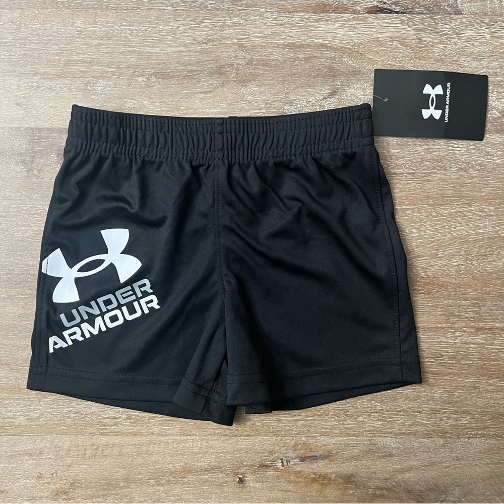 NWT Toddler Boys Black Under Armour Shorts 12 Months